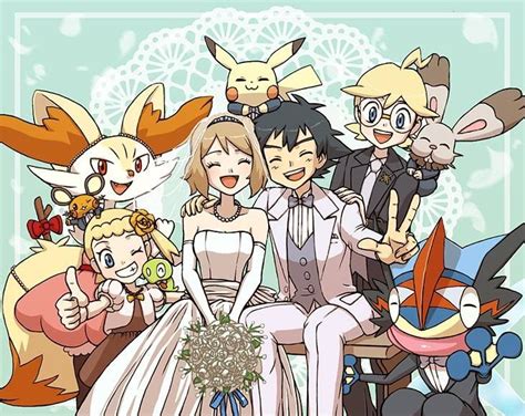 Pokémon XYZ anime wedding~ OTP IS canon ash and Serena satosere ...