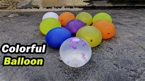 Pop Colorful Water Balloons - Popping Balloon (Slow Motion) - YouTube