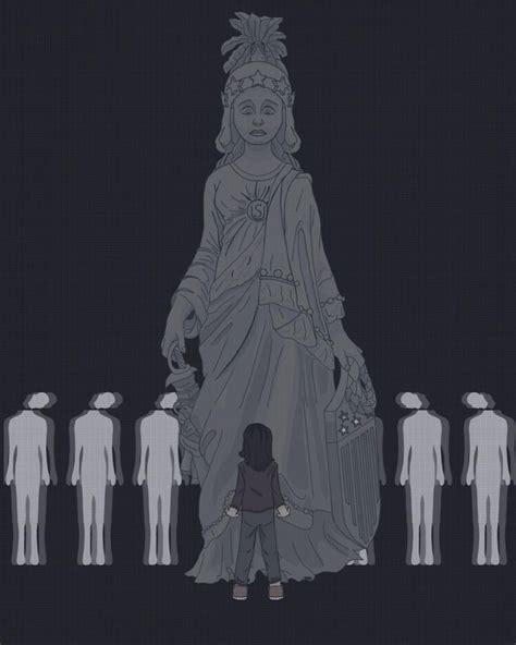 a person standing in front of a statue with many people around it, all ...