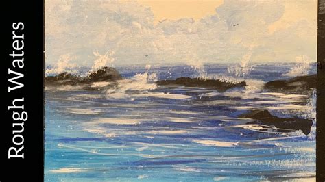 Seascape made easy Acrylic painting - YouTube