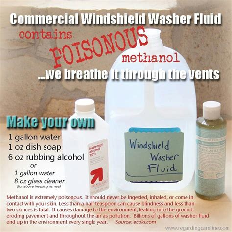 Windshield wiper fluid | Homemade windshield washer fluid, Washer fluid ...