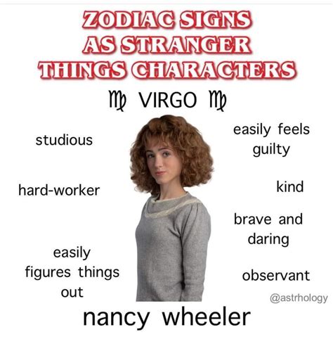 Zodiac Signs as Stranger Things Characters: Virgo (August 23 – September 22) - Stranger Things ...