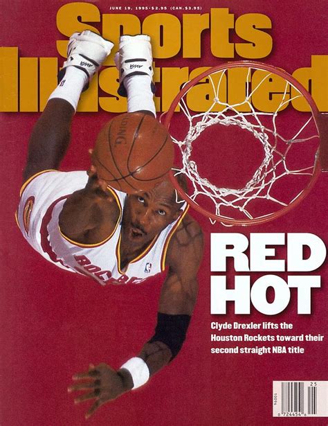 Houston Rockets Clyde Drexler, 1995 Nba Finals Sports Illustrated Cover ...