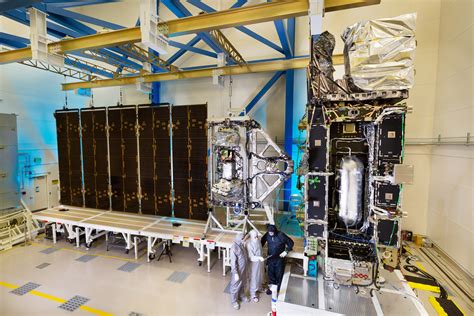 NOAA's GOES-R satellite solar array spreads its wing