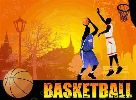 Basketball Poster Team Sporting City Vector, Team, Sporting, City PNG and Vector with ...