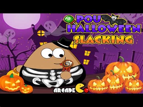 Pou Halloween Slacking Walkthrough - YouTube