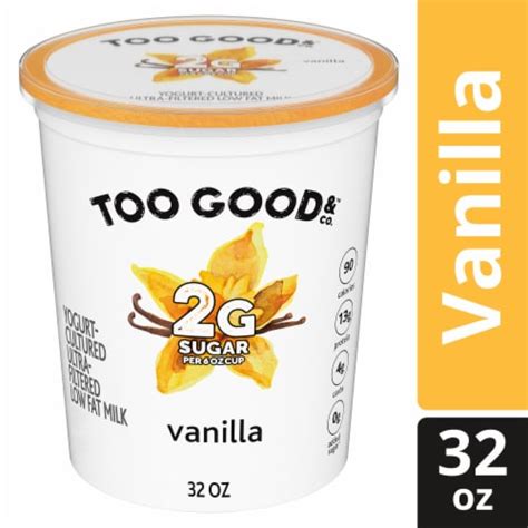 Too Good & Co. Vanilla Low Fat Lower Sugar Gluten Free Greek Yogurt Tub, 32 oz. - Pick ‘n Save