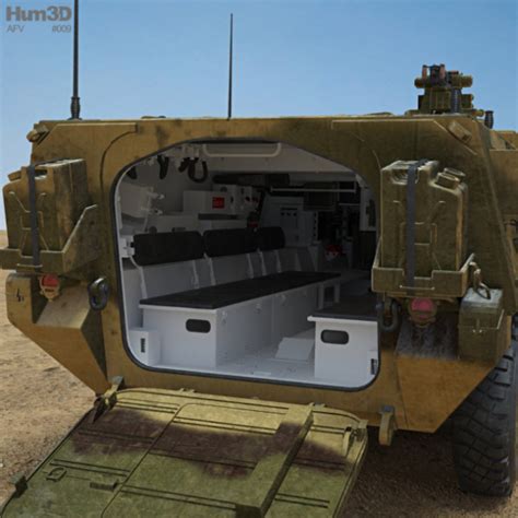 M1126 Stryker ICV with HQ interior by humster3d | 3DOcean