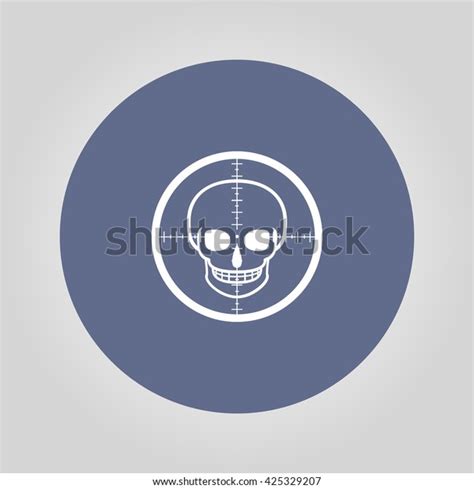 Illustration Crosshair Icon Skull Stock Vector (Royalty Free) 425329207 | Shutterstock