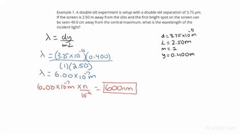 Double Slit Experiment Equation