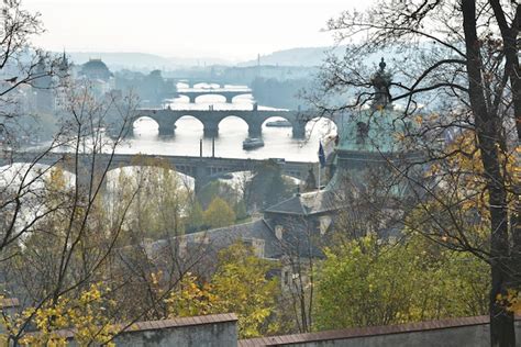 Premium Photo | Prague bridges over the vltava