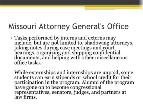 Student Opportunities at the Missouri Attorney General's Office