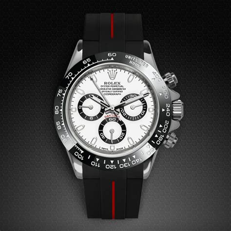 Swiss Made Rubber Strap for Rolex Daytona 116500LN | Rubber B