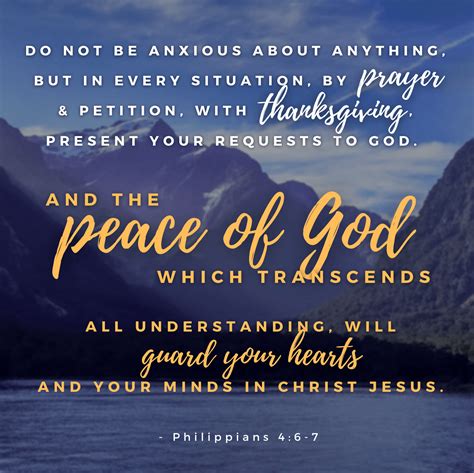 Prayer can eradicate anxiety and bring peace of mind - Philippians 4:6 ...