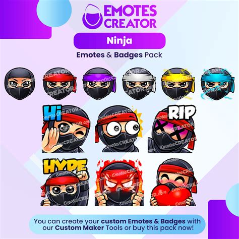 Ninja Emotes&Badges Bundle - Emotes Creator