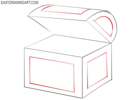 How to Draw a Treasure Chest - Easy Drawing Art