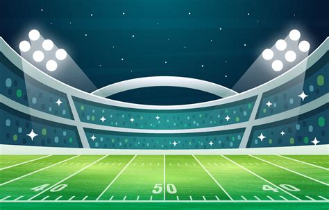 Superbowl American Football Stadium Background 3709101 Vector Art at ...