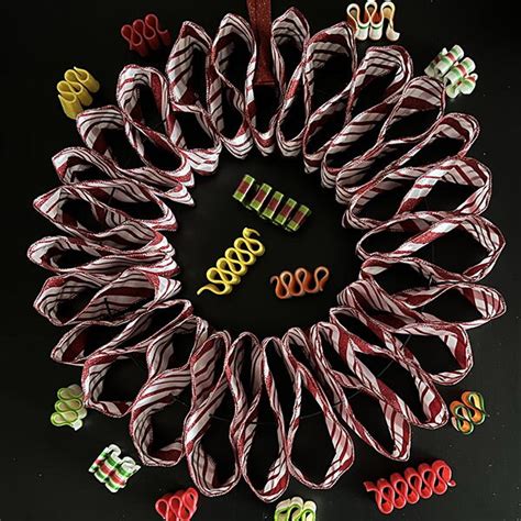 Ribbon Candy Wreath | DIYIdeaCenter.com