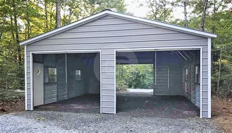 24'x30' Enclosed Steel Garage | 24'x30' Metal Garage