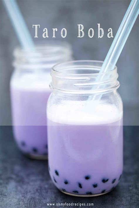 How to Make Taro Boba (香芋珍珠奶) - Oh My Food Recipes | Recipe | Boba tea ...