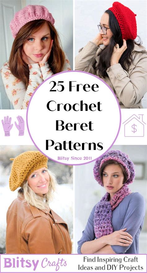 25 Free Crochet Beret Patterns (Easy Pattern in PDF)