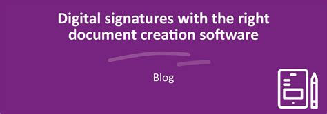 Digital signatures for document creation software | Blog