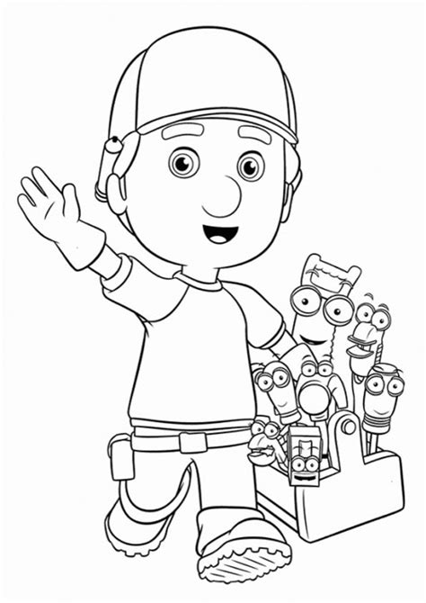 Coloring Pages | Printable Handy Manny Coloring Page