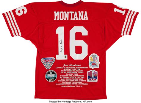 Joe Montana Signed San Francisco 49ers Jersey.... Football | Lot #41146 ...