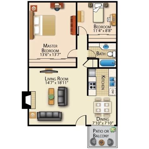 Awesome 500 Sq Ft House Plans 2 Bedrooms - New Home Plans Design