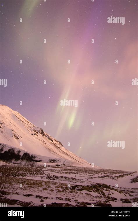 Northern Lights in Iceland March 2016 Stock Photo - Alamy