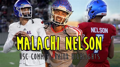 MALACHI NELSON HIGHLIGHTS | Lincoln Riley lands his QB of the Future ...