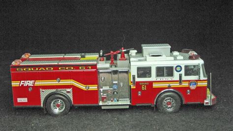 1:64 Scale Code 3 Collectables FDNY Squad 61 | Toy fire trucks ...