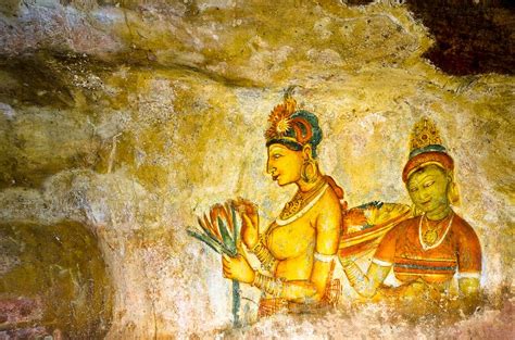 Fresco Wall Paintings, Sigiriya | From "Discover Sri Lanka's UNESCO World Heritage listed ...