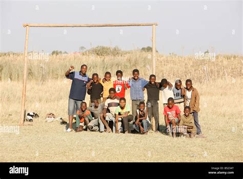 African Children playing Soccer, South Africa Stock Photo - Alamy