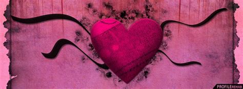 Black and Pink Heart Facebook Cover - Valentines Day Heart Images for ...