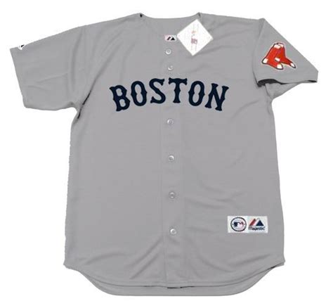 Custom 2009 Boston Red Sox Majestic Away Throwback MLB Jersey