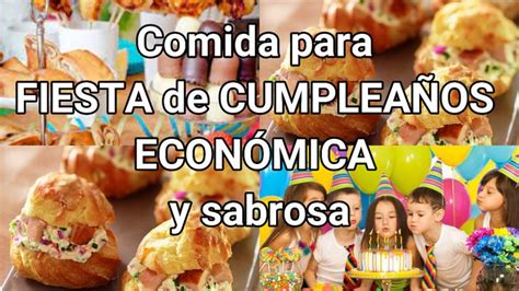 Compartir46+ imagen comida para cumpleaños economico - Viaterra.mx