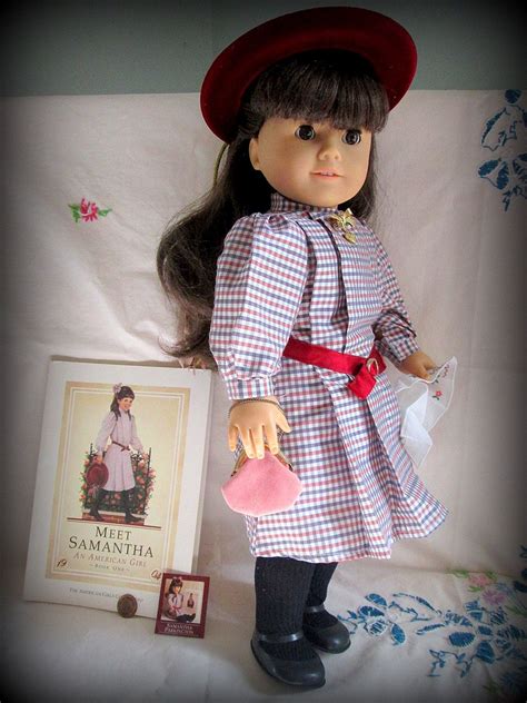 American Girl Samantha Doll Pleasant Company Vintage 1986 Tagged Dress ...