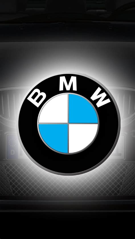 BMW logo - White, blue and black symbol Wallpaper Download 1080x1920