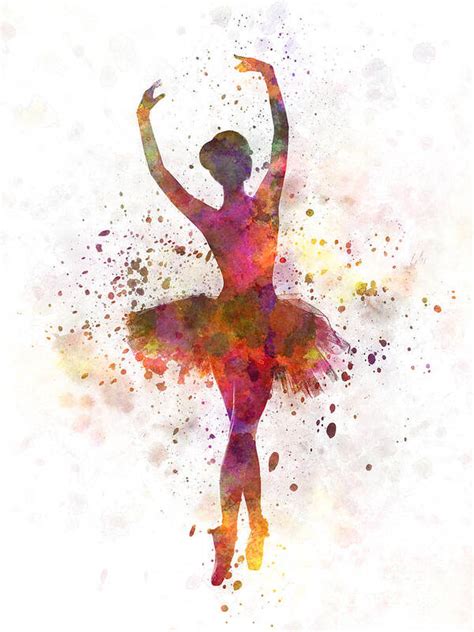 Woman ballerina ballet dancer dancing Art Print by Pablo Romero