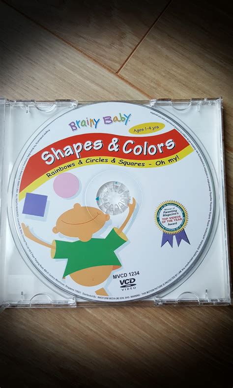 VCD Brainy Baby - Shapes & Colors, Hobbies & Toys, Books & Magazines ...