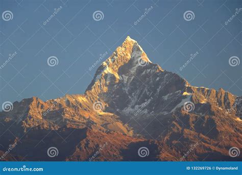 Morning View, Sunrise at Annapurna Mountain Range from Pokhara, Nepal ...