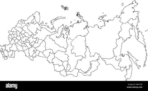 Blank Russia Map Political - Foto Kolekcija