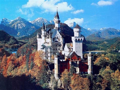 NEUSCHWANSTEIN CASTLE | Neuschwanstein Castle is perched on a hilltop in the Bavarian Alps ...