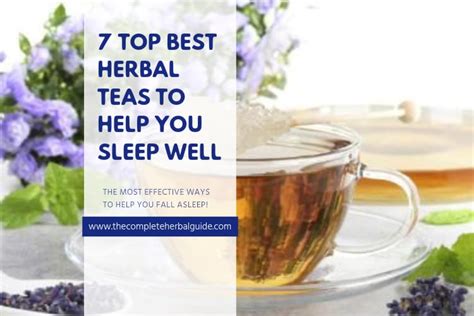 Top Best 7 Herbal Teas To Help You Sleep Well {Infographic}