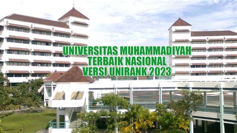 10 Universitas Muhammadiyah Terbaik Nasional, Masuk Rangking Dunia, Ada ...