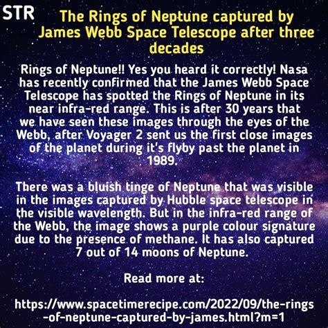 Rings of Neptune captured by James Webb Space Telescope. | James webb ...