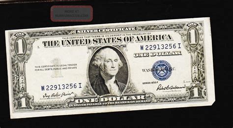 1935 E Silver Certificate Dollar Bill Value