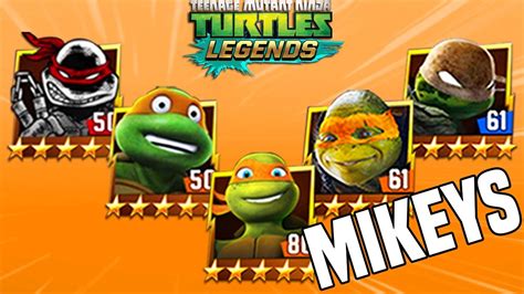 TMNT Legends Mikeys Team - YouTube