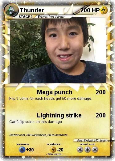 Pokémon Thunder 1872 1872 - Mega punch - My Pokemon Card